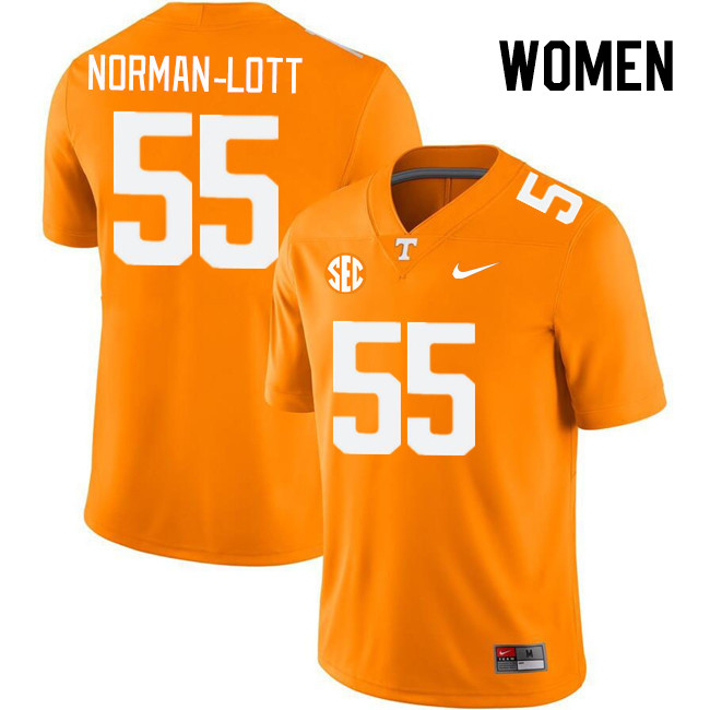 Women #55 Omarr Norman-Lott Tennessee Volunteers College Football Jerseys Stitched Sale-Orange - Click Image to Close